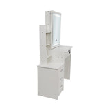 Dressing Table LED Makeup Mirror Stool Set Vanity Desk With Drawer Lighted V63-952301