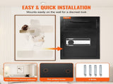 2.5 Cub Depository Safe, Deposit Safe with Drop Slot, Electronic Code Lock and 2 Emergency Keys, V952-LCSBXX25L000IZ30IV0