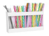 Tyidzon Acrylic Straw for Cabinet, Reusable Tumbler Straw Organizer Storage Container Straw V1189-LWWAL-20260325-01199