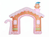 Jingle Jollys Christmas Inflatable Gingerbread Man Candy 3.2M Illuminated Decorations XMAS-INF-DOOR-GINGER-10FT