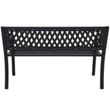 Wallaroo Steel Outdoor Garden Bench - Lattice GDB-JOY-202