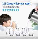 Electric Kettle Upgraded, 2L Stainless Steel Tea Fast Boiling Kettle, Fast Boil Water Warmer with V1192-AZ-W-11024