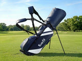 Everfit Golf Stand Bag Lightweight Carry Bag Dual Strap Club Divider Blue GOLF-B-BAG-STAND-A-BL
