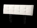 PU Leather Double Bed Deluxe Headboard Bedhead - White V63-768235