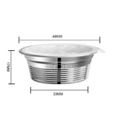 benfuchen Stainless Steel Reusable Refillable Coffee Capsules Compatible with A MODO MIO Coffee Cup V1294-YM0901-H26806