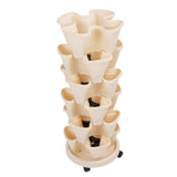 Stackable Flower Pot Multi Layer Waterproofing Space Saving Stable Vertical Garden Planter for Home V1294-YM0901-3111250073711