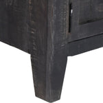 Tv Cabinet Black 118x30x40 Cm Solid Mango Wood 43_247985