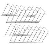 2-Piece Stainless Steel Dish Drying Rack Set for Kitchen Counter Storage and Organization V1192-AZ-W-27805