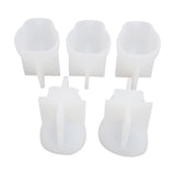 5pcs Cat Mold Microwave Freezer Safe Silicone 3D Cat Shaped Mold for Pudding Milk Jelly Chocolate V1294-YM0901-3117250123511