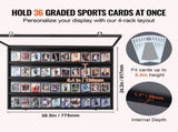 36 Graded Sports Card Display Case, 775 x 617 x 55 mm, Baseball Card Display Frame with 98% UV V952-QYZSKJHX2433JF9USV0