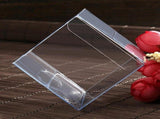 100 Piece Pack -PVC Clear See Through Plastic 15cm Square Cube Box - Large Bomboniere Product V382-100PVC15X15X15