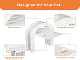 Cat flap - Cat flaps - Cat flap with tunnel - Small cat flap - Cat door - White - Magnetic closure V1188-MS101-01286-1