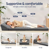 Giselle Foldable Mattress Folding Sofa Bed Trifold Sleeping Camping Cushion Mat FOAM-MFM-CDF-GY