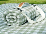 Waterproof Picnic Blanket Foldable Vegetable Print for 6 to 8 People, 203 x 203 cm V1237-ZY-818-102