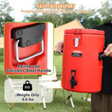 Stainless Steel Insulated Beverage, 17.2 Liter, Thermal Hot and Cold Drink Server V952-YLHLQQYX5JL0EEU4SV0