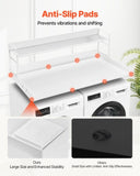 Washer Dryer Countertop with Shelf 54"x27" Wooden Washer Dryer Cover White V952-XYTM54INCHBSYQ6H4V0