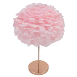 E27 Feather Desk Lamp Stand Modern Table Lamp Holder for Bedroom Beside Wedding Birthday DecorUS V1294-YM0901-3119210115012
