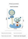 Green Durable Mushroom Cat Scratching Post - Anti-Slip, No Debris Cat Scratch Pad with Sofa V888-ELOSUNG13479