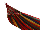 Garden Hammock Polyester Cotton Single Double Hammock Up to 440.9lb Anti Rollover Portable Hammock V1294-YM0901-3116240019711