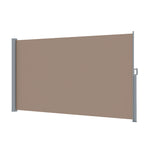 Instahut Side Awning Sun Shade Outdoor Blinds Retractable Screen 1.8X3M Brown AWN-B-SIDE-FC-180-BROWN