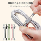 Data Cable Organizer, 2025 New Silicone Cable Ties Reusable Cable Management Organizer for Bundling V1258-DP02-F-823