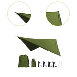 Camping Tarp Tent Tarp Awning Accessories Lightweight Hammock Canopy Rain Awning - Army green V1308-DSZKI-1014-2