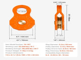 30 T Snatch Block for Winch Recovery, 66,000 lbs Break Strength Pulley System with 0.4" - 0.55" V952-ZQHL39600LBSWZ5G0V0