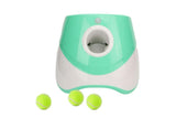 Dog Ball Launcher Thrower Automatic Tennis Fetch Throwing Machine with 3 Balls -Green V1263-JX-6251-2
