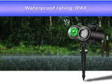 LED Holiday Projector - Dual Lens Colorful Water Wave and Pattern Projection with V888-ELOSUNG55864