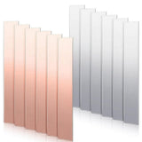 12 Pcs Pure Copper Zinc Anode Sheet High Purity Electrode Strips 0.04 Inch X 0.98 5.98 V1192-AZ-W-28835
