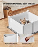 Dogs Whelping Box, 980 x 980 x 460 mm, Plastic PVC Puppies Playpen with Height Adjustable Door and V952-GYZXZJZJSLZXOYTOYV0