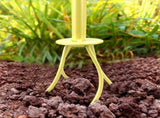 Manual Twist Tilling Soil Claw Garden Cultivator with T-Handle and Adjustable Long Pole for Yard V1341-ZY-UDFPASWG-ORANGE