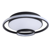 Modern LED Ceiling Light Dimmable Contemporary Black Flush Mount Ceiling Light Fixture for Bedroom V1294-YM0901-3119240065411