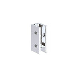 100x70cm Corner Frameless Shower Screen with Chrome U-Brackets and Floor U-Bracket and SS Hinges, V63-866731