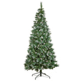 National Tree Company 2.3m Bayville Pine Slim Pre-Lit Christmas Tree 112_NATBV75S