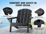 Adirondack Chair Plastic, Set of 2 All-Weather Portable Folding Fire Pit Chair, Outdoor Adirondack V952-SLADLDKYHSKZ8TB0XV0