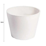 Rendered White Planter Pot 25cm V637-DP9720025