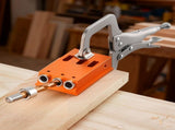 Pocket Hole Jig Kit, 12.7 to 38.1 mm Adjustable, Jig Pocket Hole System with Toolcase, C-Clamp, Step V952-TSXKKJJSTZS0VCOTF001V0