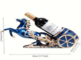 golden Freestanding Luxury Wine Rack, Stable Partitioned Storage, Hand-Carved "Success at First V1232-MDCGJJ001