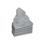 Rans Set of 8 Lollipop Cotton Napkins - Grey V442-RAN-MISC-LOLLIPOP8NAPKINS-GREY-SQ