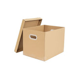 10Pcs Corrugated Cardboard Storage Boxes Multi-Purpose Organising Cartons V63-954051