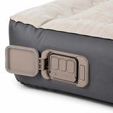 DreamZ Inflatable Mattress TPU Air Bed with Pillow Pump Camping Single Grey MS1032-190X90-AU