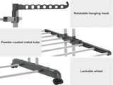 4 Tiers Clothes Airer Drying Rack Coat Garment Stand Hanger Laundry Foldable V201-QUEW13175798