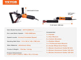 Pipe Tube Polisher Sander, 1300W Pipe Sander with 6 Variable Speeds 1100-3200rpm, Professional V952-GDSDJ800W15XVD0ZBV3