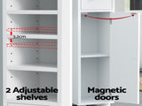 Artiss Bathroom Storage Cabinet 180cm Tall Slim Floor Cupboard Toilet Narrow Linen Tower FURNI-C-BATH-TB01-WH