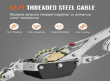 VEVOR Power Puller Come Along Winch 2 Ton 4409 lbs Heavy Duty Pull Hoist 2 Hooks V952-GSSKJXQGSS2TN513MV0