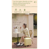 20 Inch Cute Carry On Suitcase, Hard Shell Cabin Luggage with USB Charging Port & Cup Holder, V1265-YY-278