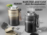 2-Pack Black 680ml Large Capacity Sports Insulated Tumbler - 316 Stainless Steel Straw Water Bottle, V888-ELOSUNG42172