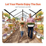 VEVOR Polycarbonate Greenhouse 8 x 12 Ft Outdoor Walk-in Greenhouse for Garden V952-JTSZWSL8W12F5VOMTV0