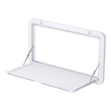 Weisshorn Caravan Table 800 x 450mm Folding Lockable White CARAVAN-TABLE-80X45-WH